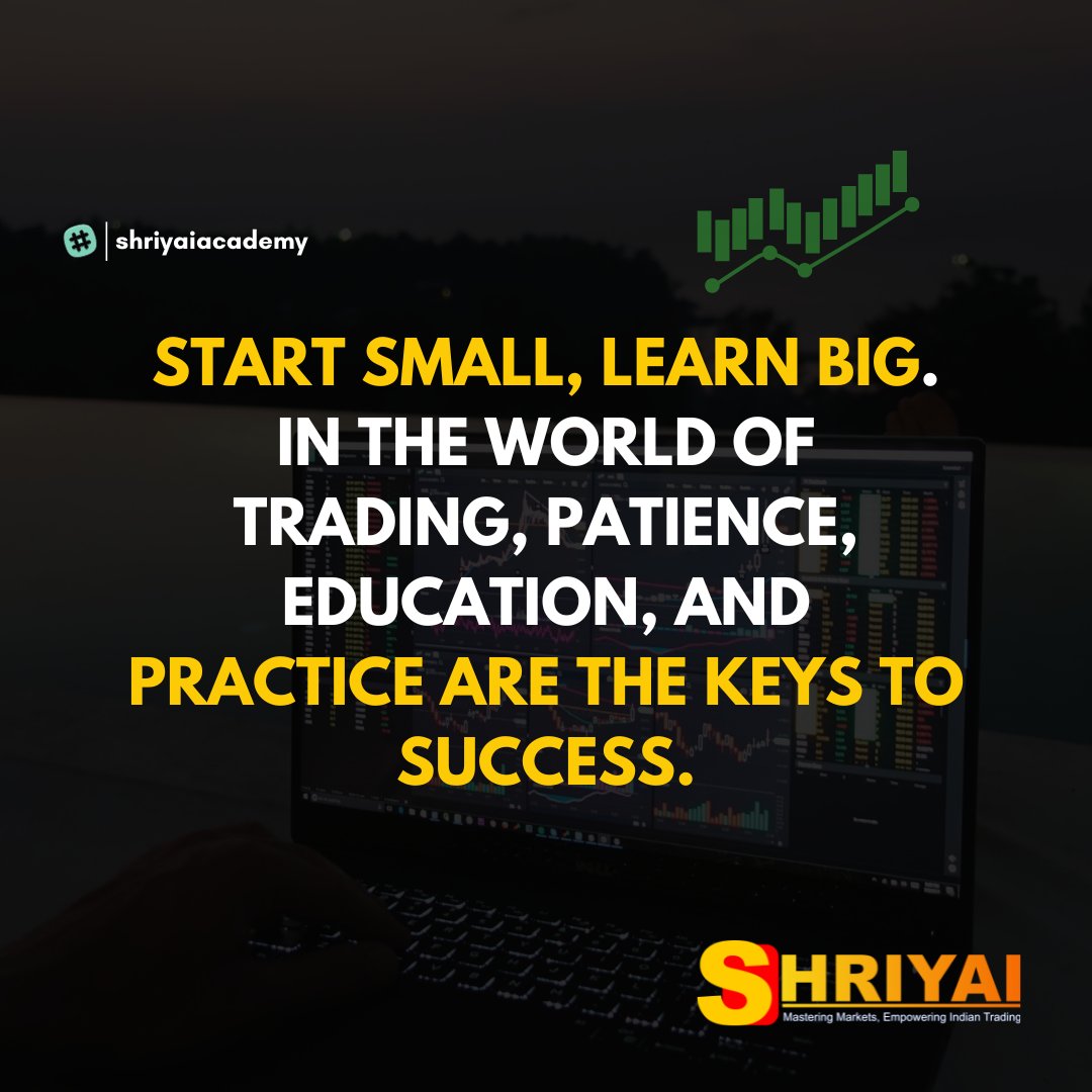 Ready to Unleash Your Trading Potential? 📈🚀 Start Small, Learn Big with Shriyai Academy's Personalized Mentorship. Join Us Today and Ignite Your Trading Success! 💼📚
.
#TradingPotential #PersonalizedMentorship #StartLearning #TradeSmart #shriyaiacademy #tradingeducation