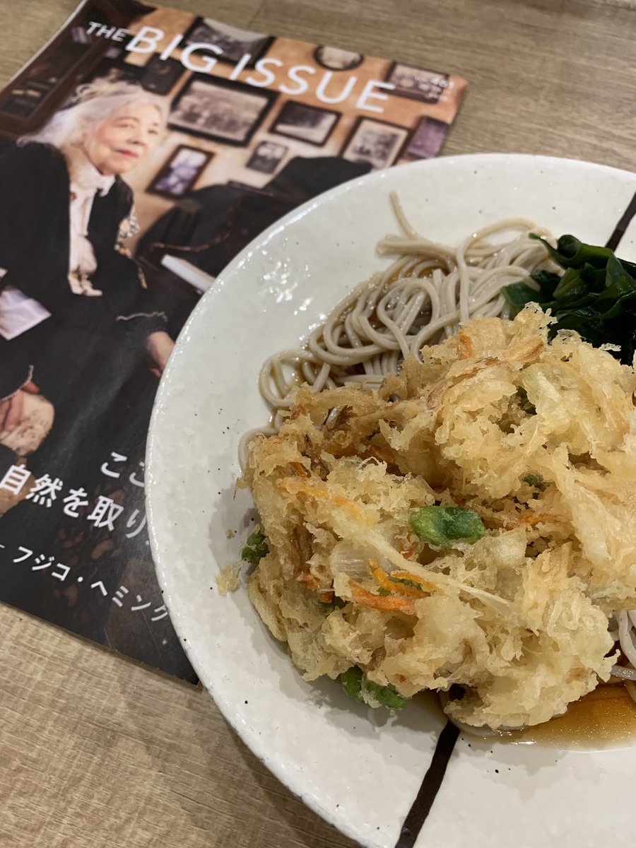 myao_my1's tweet image. #charmyごはん 

駅蕎麦とビッグイシューで
おつかれさまです🌙夏バテちう

#THEBIGISSUE