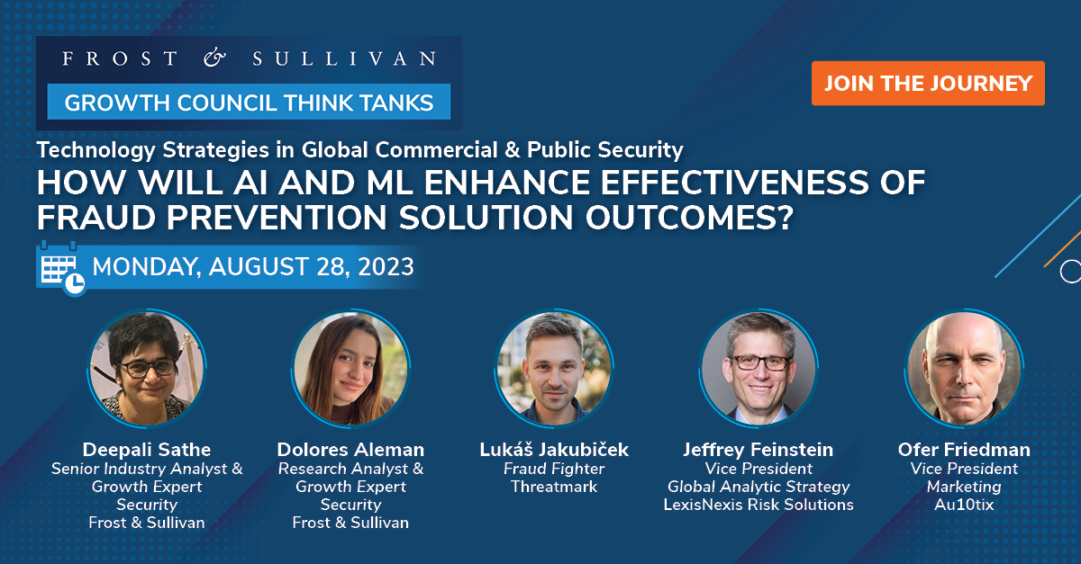 Join us on August 28th for a profound #ThinkTank, where our distinguished panel of fraud and #identitystrategists delve into #AIandML's role in managing shifting fraud trends. Meet Our Expert Panel.

Don't miss out on this transformative Think Tank! hubs.la/Q0204tj70