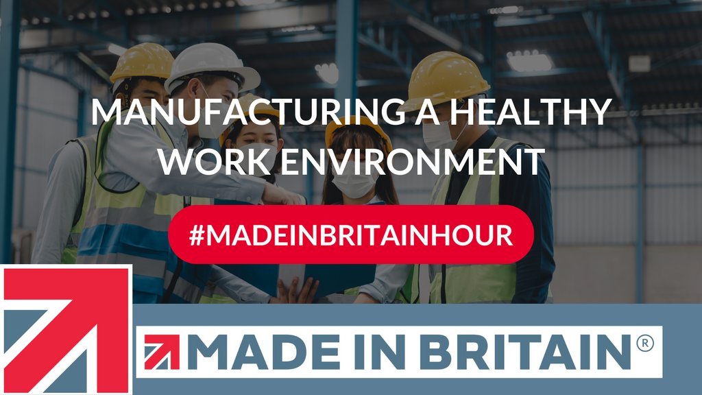 MadeinBritainGB's tweet photo. It's nearly time for Made in Britain Hour. β³
Today, we're talking manufacturing a healthy work environment.
Join us at 1pm to share your takes, opinions, and stories!
#MadeinBritainHour #MiBHour #MadeinBritain #UKMFG https://t.co/HfyiIchEab