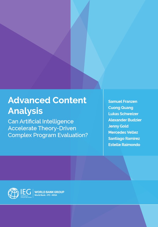 Advanced content analysis: Can artificial intelligence accelerate theory-driven complex program evaluation? Recommended by Jos Vaessen @WorldBank_IEG  @GEI_GlobalEval betterevaluation.org/tools-resource… #ArtificialIntelligence #ContentAnalysis #BetterEvaluation #newsletter