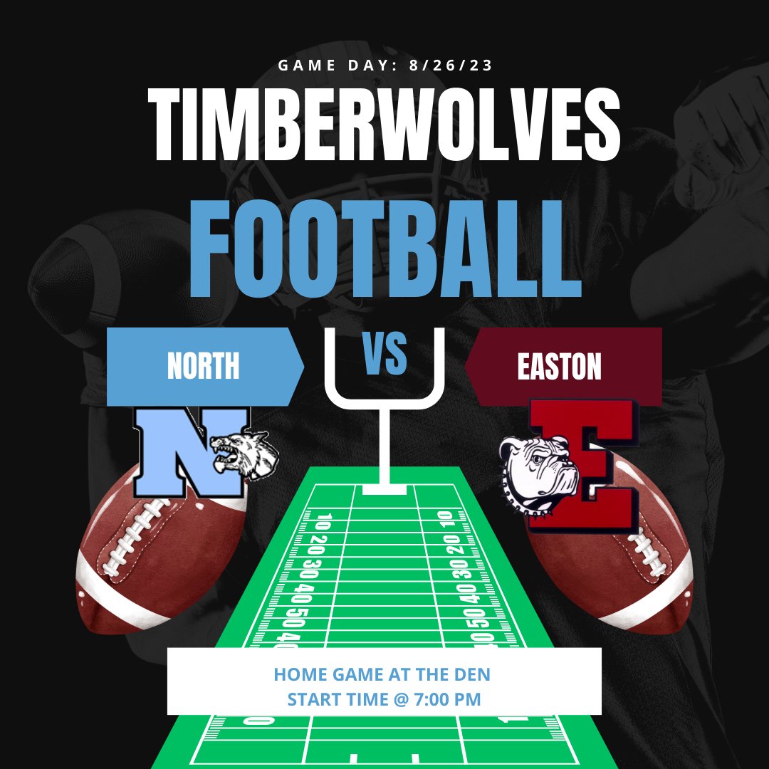 ESASDHSNORTH's tweet image. Come support our Timberwolves as they take on Red Rovers of Easton. We'll be home at The Den starting at 7 PM.