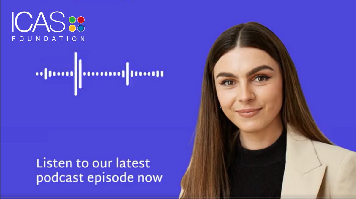 ICASFoundation's tweet photo. Listen to the recent @ICASaccounting podcast episode featuring Hazel Smith CA, who reflected on the support she received from the ICAS Foundation while at university.
Listen to Hazel’s experience here: https://t.co/hIUbn4FhJu
#ICASpodcast #ICASFoundation #CAstories https://t.co/Jul8Q08CrS