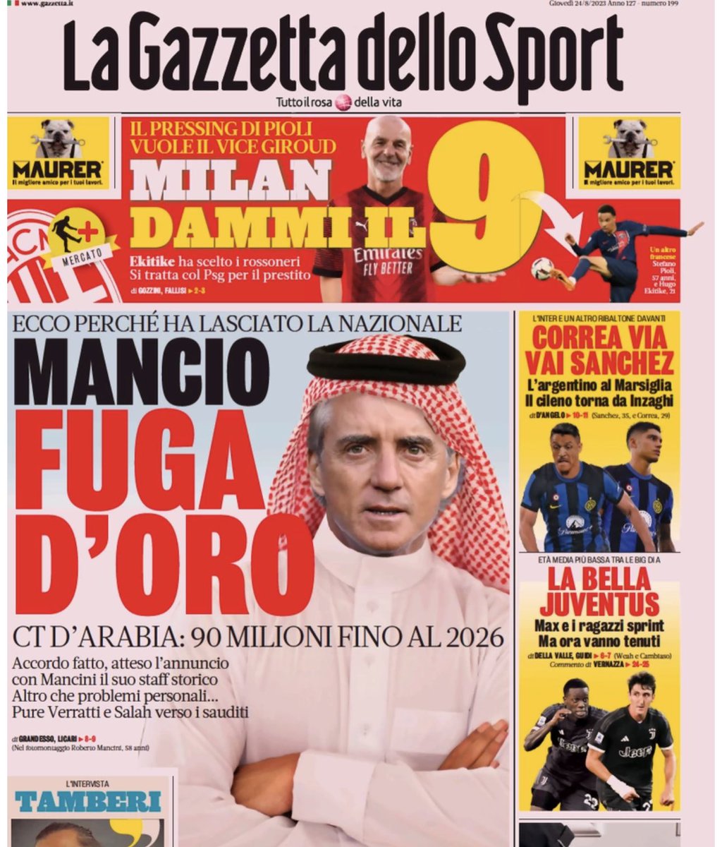 Il mondo del #calcio italiano quest’estate ha toccato tre punti di non ritorno. Forse sarebbe il caso che tutti i dirigenti  facessero “squadra”. 

1) #Lukaku che tratta con un’altra squadra prima della finale di Champions. Non è questione di quale team abbia ragione o torto, è