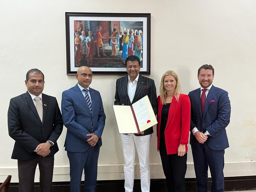 We are pleased to announce that Mr Mano Sekaram has been officially appointed as Norway’s Honorary Consul General to Sri Lanka 🇱🇰. We look forward to working with <a href="/ManoSeky/">Mano Sekaram</a> and continuing our good cooperation in Sri Lanka. <a href="/MFA_SriLanka/">MFA SriLanka 🇱🇰</a> <a href="/NorwayMFA/">Norway MFA</a>