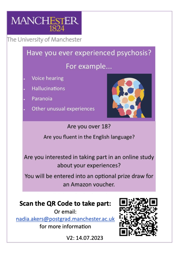 Childhood Experiences and Psychosis Online Study tweet media