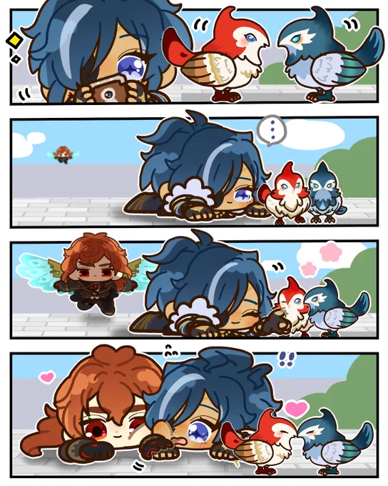 かわいくてずっと見ちゃう🐥 🔥❄️ #ディルガイ 