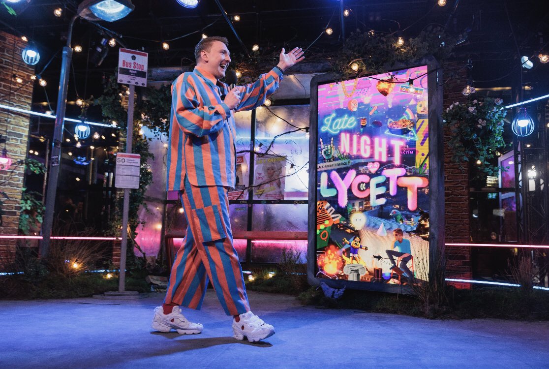 C4Press's tweet photo. Will Linda Biscuits get a promotion? Which celebs will run amok in Hardev’s shop? How will @joelycett top giving away his own car? 
Find out as Channel 4 commissions a second series of Late Night Lycett: https://t.co/exnLA5NpFR https://t.co/N56racNEm4