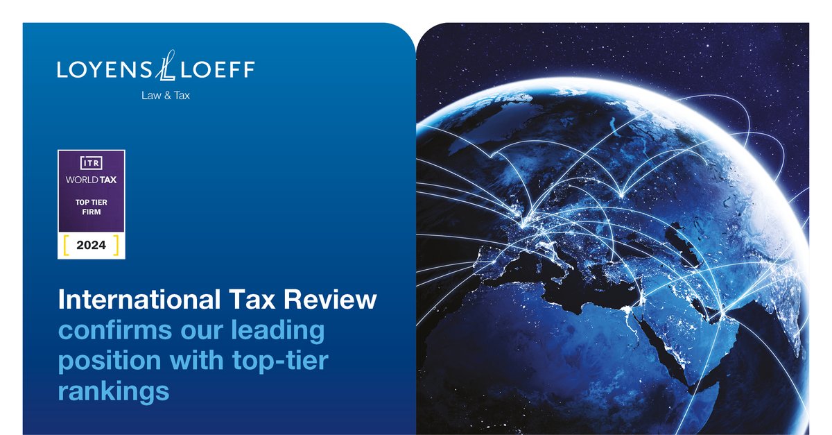 The ITR (@IntlTaxReview) ranks our tax and transfer pricing expertise in several categories as top-tier in their World Tax 2024 edition in our home markets: Belgium, Luxembourg, Netherlands and Switzerland. Read more: lawand.tax/44rD3tI #tax #transferpricing #lawandtax