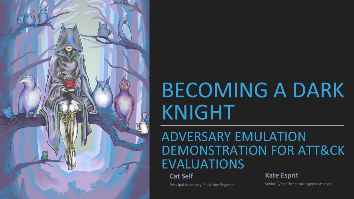 aboutsecurity's tweet photo. I truly enjoyed @coolestcatiknow & @phish4answers preso at #BlackHat on how high-quality #CTI data can be used to emulate the adversary's usage of particular techniques. Proud to see our @BlackBerry #BlindEagle #APTC36 report featured too.

@MITREattack slides: https://t.co/1jOiZeDLWS