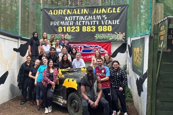 SAAFEducation's tweet photo. Yesterday, we had an action-packed away day at Adrenalin Jungle!
We had a fab time...
π― Axe throwing
π Blindfold driving
πΏ Taking part in the Jungle Challenge
#Teamwork #AwayDay #TeamDayOut https://t.co/hwdTXMT0uN