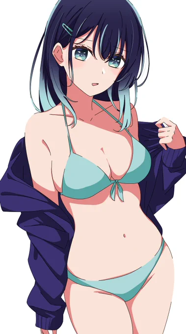 黒川あかね ロングver 水着3 タップ推奨 #推しの子 #イラスト #黒川茜