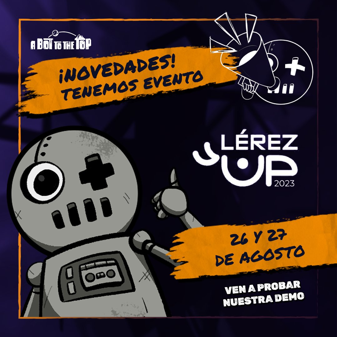 ABottotheTop's tweet photo. ¡Atención! Apunta estas fechas: 26 y 27 de Agosto, en Lerez Up, arrasamos en la Zona Indie (solo indies con chispa y personalidad). Ven a probar, a charlar con los currantes detrás de los pxles y a pasarla en grande. ¡Pilla tus entradas en @gaming_troop, que va a ser la caña! 🎮 https://t.co/RalfkohWoL