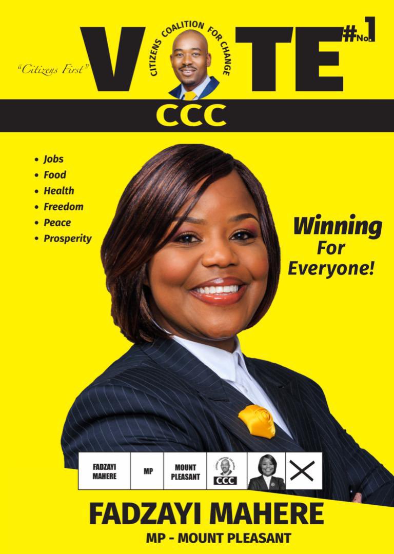 MakomboreroH's tweet photo. Congratulations @advocatemahere for winning MT Pleasant constituency.

@ZECzim tried to rig but you and the citizens agents stood your ground and demanded V11 forms.

This is a signal to all candidates and polling agents across the country; defend the people’s victory. Demand V11 forms. It is your legal right!

VOTE BIG! WIN BIG! PROTECT BIG!

VICTORY IS CERTAIN!
#SesiYaVota
#TakaNoVoter
#ElectionsZW
#PeoplePower
#ZanuPfMustGo
#ZimDecides2023 
#ZimElections2023 
#ZimbabweDecides2023