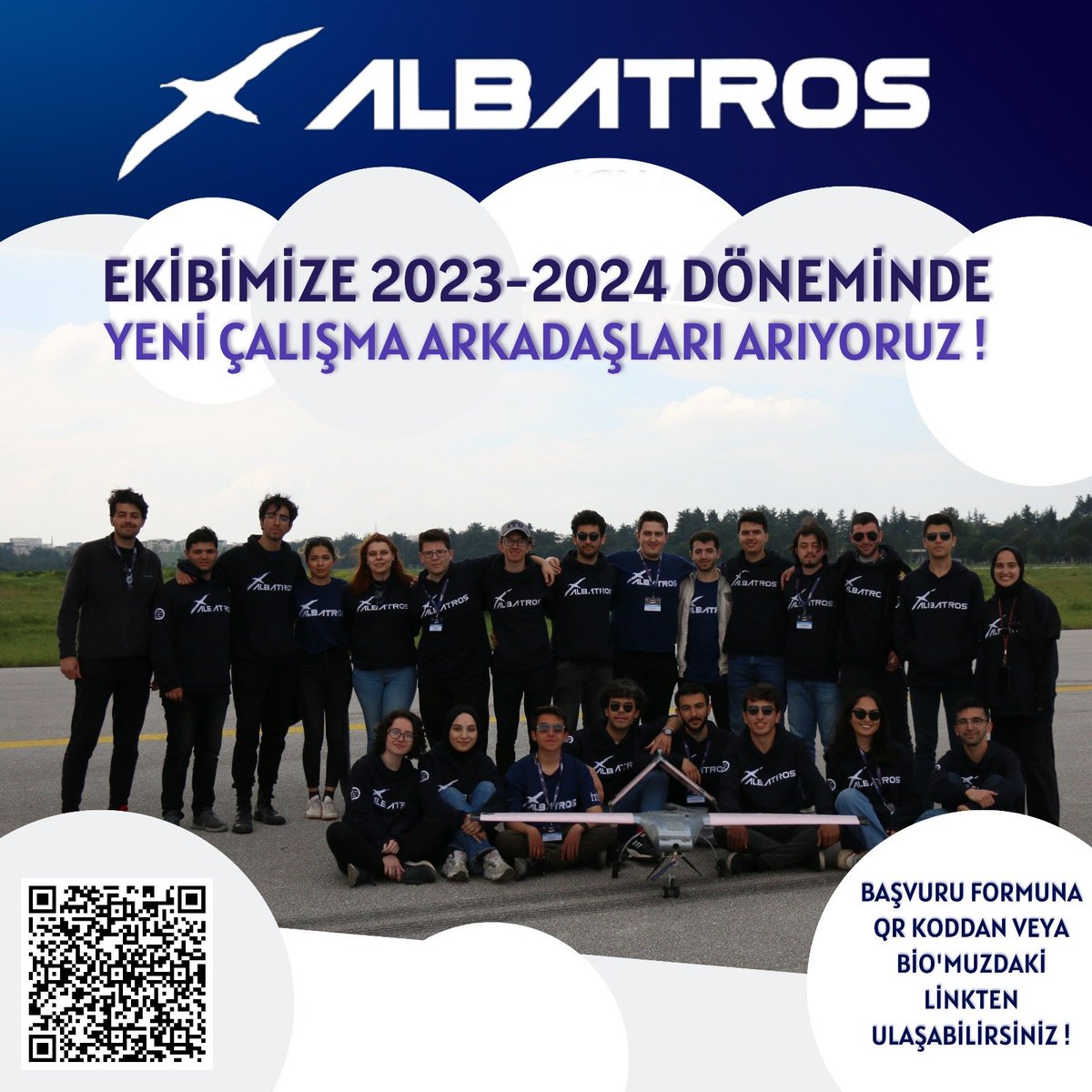 İTÜ Albatros İHA Takımı olarak 2023-2024 döneminde çalışmalarımıza yeni ekip arkadaşlarımızla devam edeceğiz!
Başvuru linki: docs.google.com/forms/d/e/1FAI…
Son başvuru tarihi: 7 Eylül🛩🛩

#itualbatros #itu1773 #ituprojetakimlari #uavteam #teknofest #uav #iha #Teknoloji