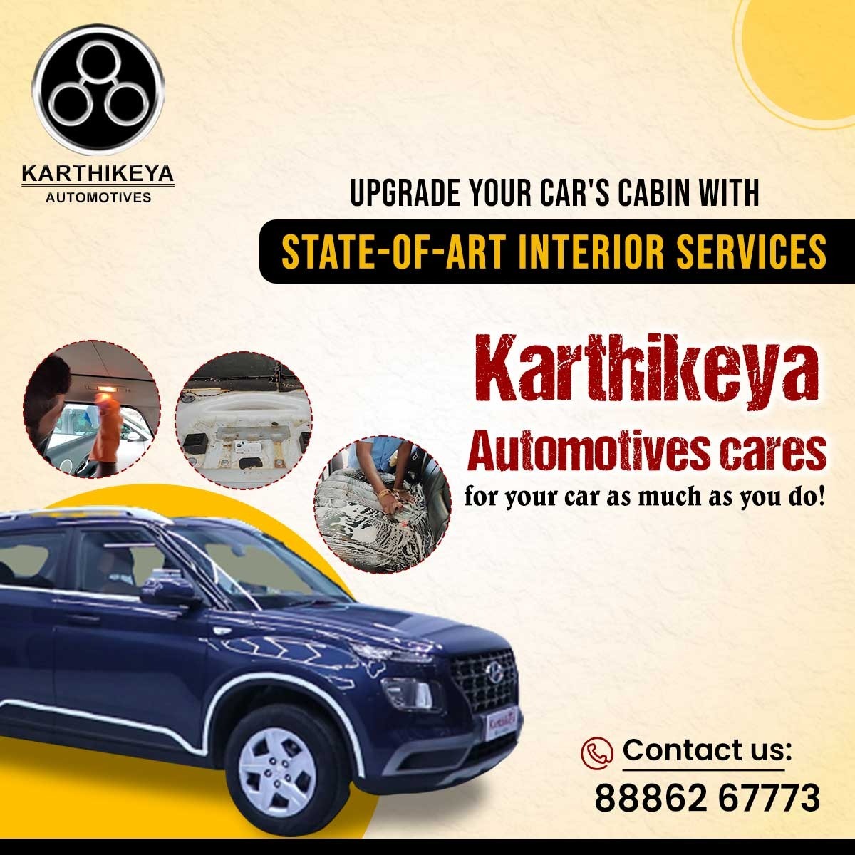 Upgrade your car's cabin with kartikeya automotives
Contact: 8886267773

#iglcoatings #Kartikeyaautomotives  #Coatings #ceramiccoatingCoating  #marinecoatings #industrialcoatings #Carcleaning #CarCareSolutions #carwash #UltimateDetailing #ReflectPerfection #luxurydetailingiling