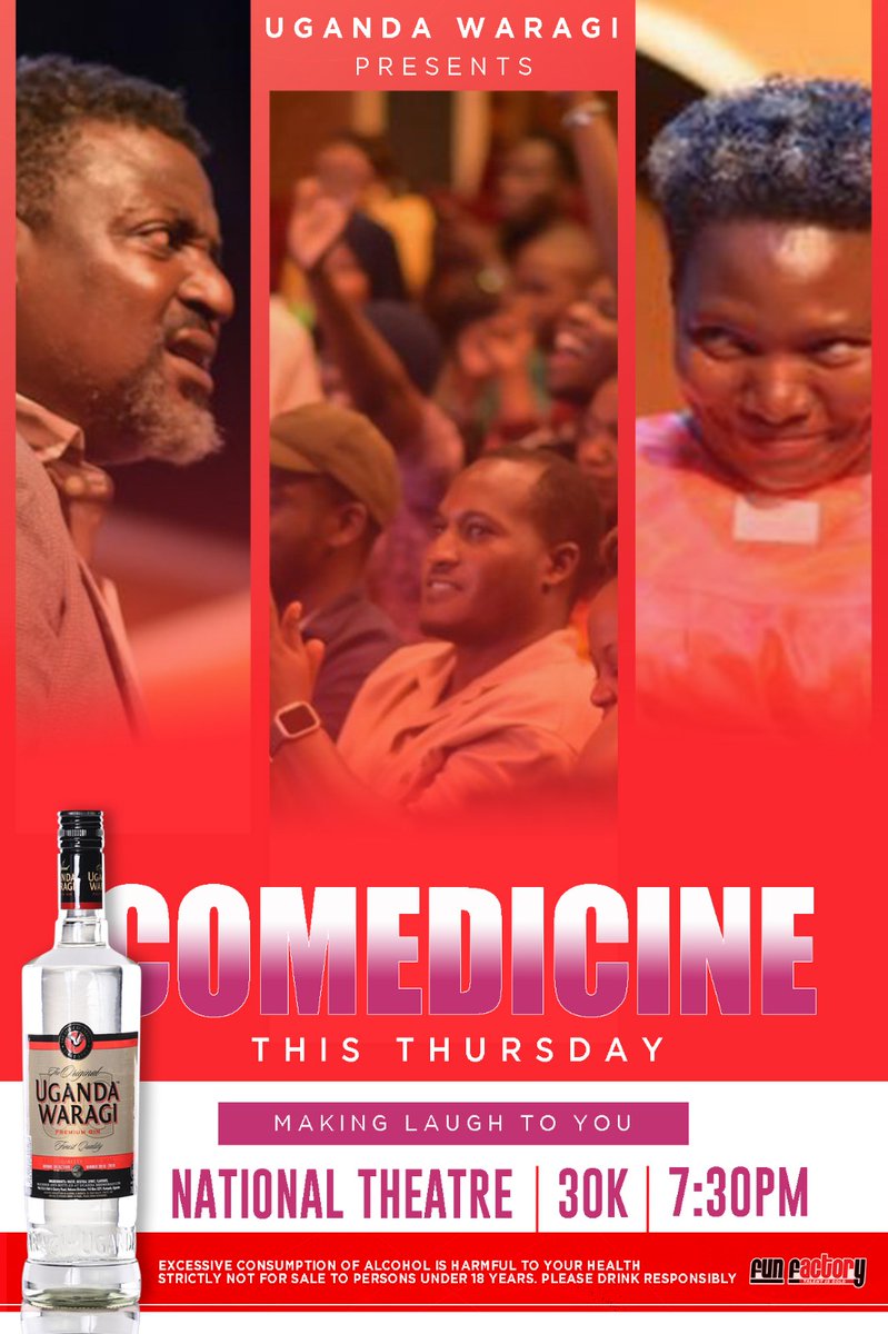 RichardTuwangye's tweet photo. Call your "gundi" and remind him/her that #TONIGHT is that #ThursdayNight.
Omanyi the Bagisu have a saying that "Lofers who laugh tokether, stick tokether".
#Comedicine_Tonight #30k with
@UgandaWaragi #TheSpiritThatBindsUs
#BigSunday_loading 🔥
#1stOctober https://t.co/3EOrpCsgAx