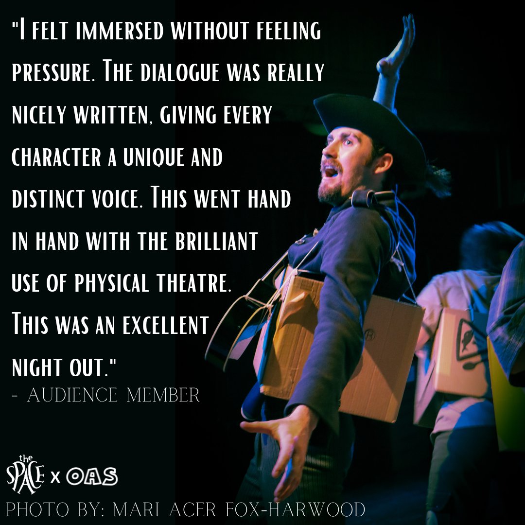 Thank you to our piratical audience for giving us this heartwarming feedback! It really hoists spirits amongst the crew!

The show is still going on until the 27th! So buy your tickets now OR The Space do accept walk ins! 🏴‍☠️

Space.org.uk/event/a-health…