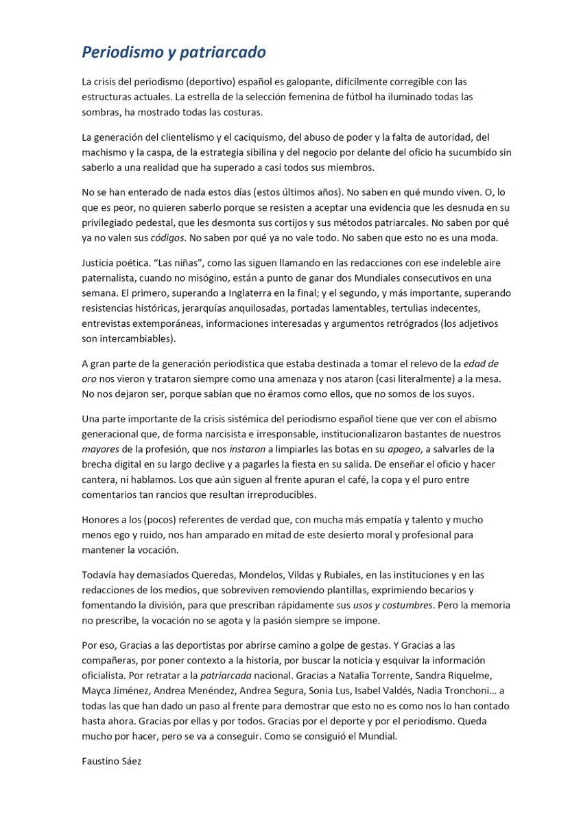 Faustino Sáez tweet media