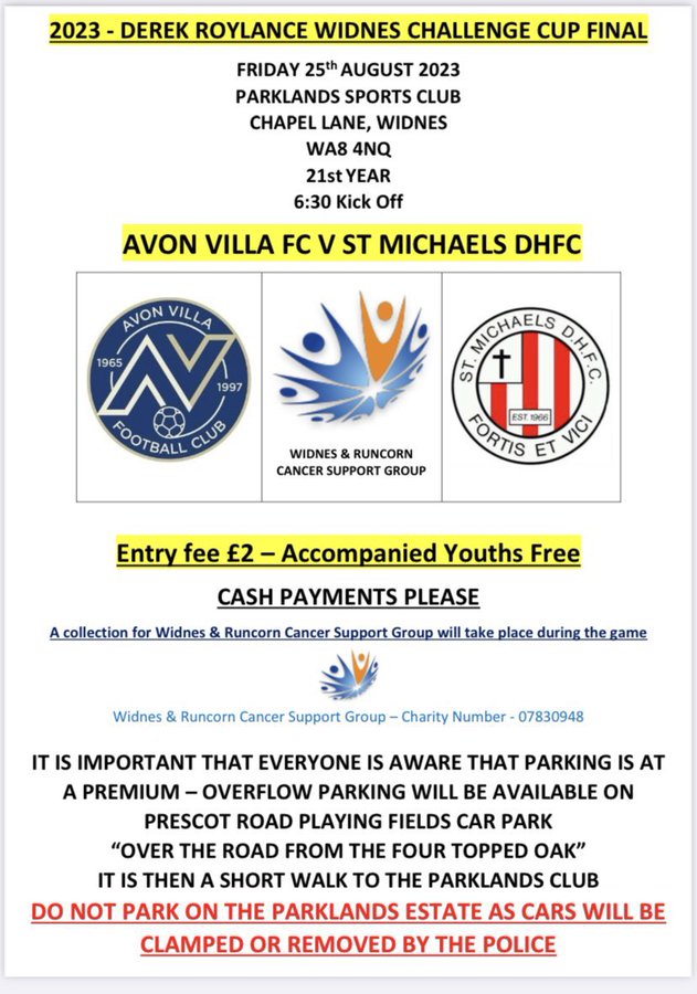 Support local football ⚽️🏆@AvonVillaFC <a href="/StMichaelsDHFC/">St. Michaels DHFC</a>