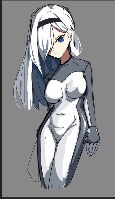 AC創作子の秘書ちゃん(名前はまだない)をかく 