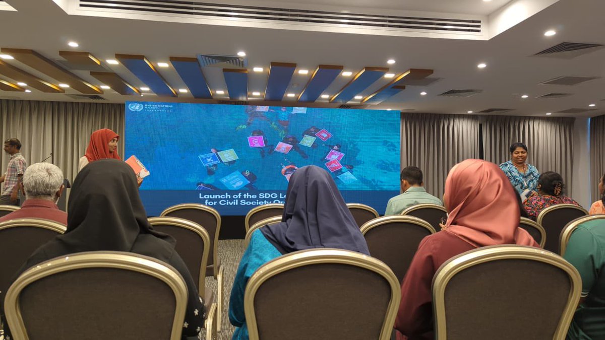 Bc_Maldives's tweet photo. Our Secretary General Aishath Reesha attended the launch event of the SDGs Learning Tool for CSOs organised by @UNMaldives. This tool is designed to empower CSOs with the knowledge and resources to contribute towards achieving, and advocating for the SDGs. https://t.co/DFNlc6WhW8