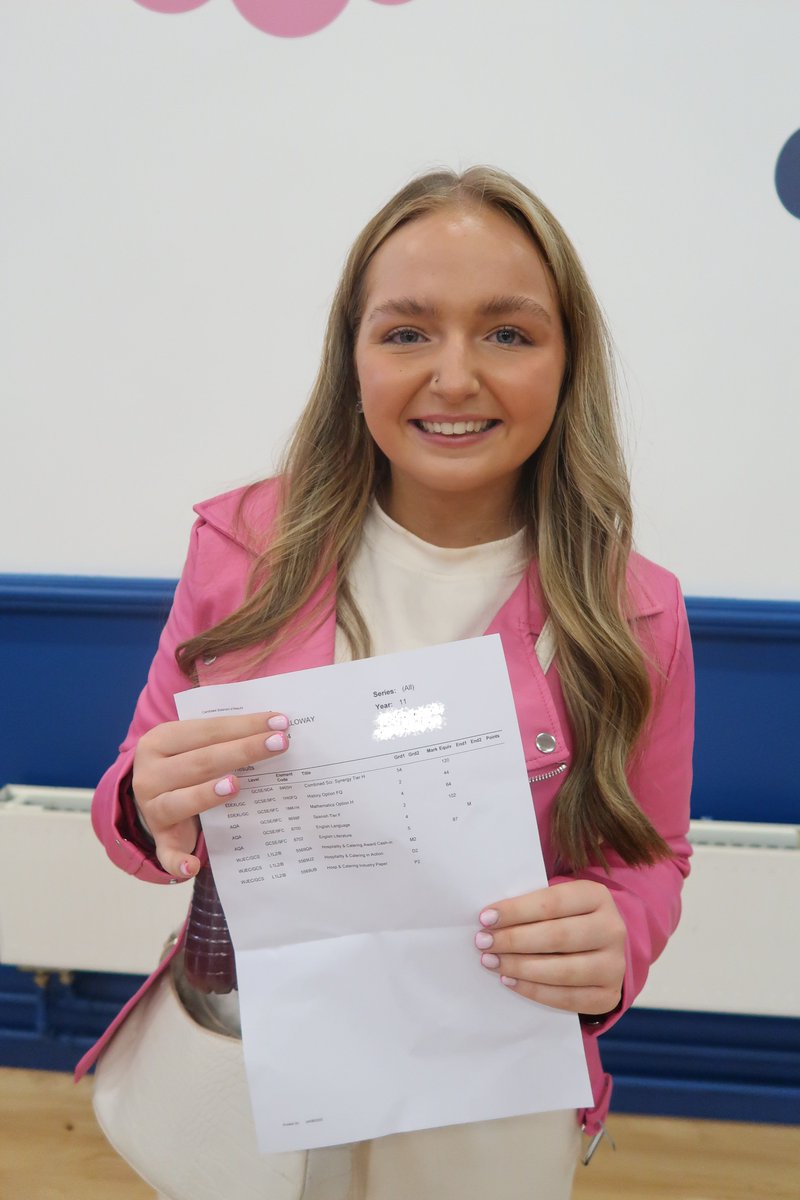 It was lovely to see Jess so happy this morning, she is ecstatic with her results. Jess is off to do an apprenticeship in childcare, good luck! #GCSEResults2023
