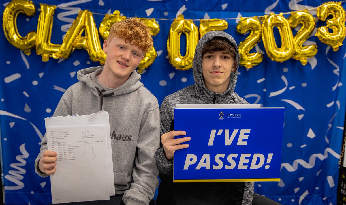 SaintWilfrids's tweet photo. GCSE RESULTS DAY

This morning we have been celebrating both the collective and individual efforts from our Class of 2023. We would like to congratulate all our students who have worked so well and fought so hard for their results! Well done! https://t.co/F1YLV9JQ0H