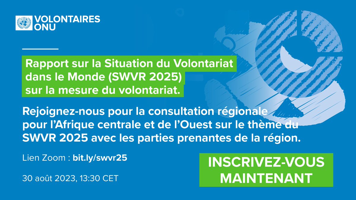 UNV_ROWCA's tweet photo. 🔔Envie de contribuer au développement régional en Afrique de l'Ouest et du Centre ?
Rejoignez la consultation régionale #SWVR2025 ce 3⃣0⃣ août et échangez avec les acteurs régionaux pour façonner des politiques et des actions durables.
🔗https://t.co/zVujbbeNFa https://t.co/ZBrk95gp1Y