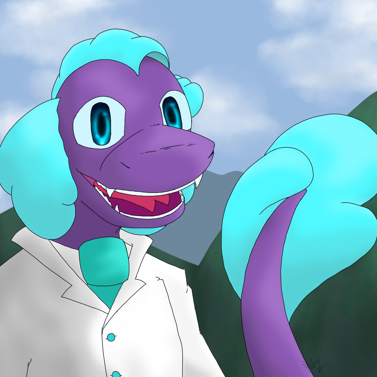 SoldieraHtf's tweet photo. Felix the Fish! 🐟

#AndysAppleFarm #Felixthefish #andysapplefarm #digitalart https://t.co/6MCYJ3dQgV
