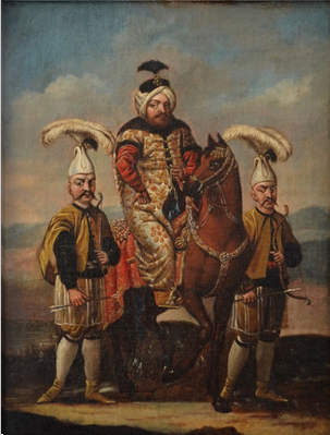 Brukenthal1817's tweet photo. 18th c. Austrian anonymous, Sultan Mustafa III Accompanied by Archers (c. 1752).

#brukenthalnationalmuseum #brukenthal #sibiu #transilvania #romania #hermanstadt #art #artmuseum #artgallery #museum #wow #fyp #masterpiece #canvas https://t.co/9NxcmSfi0x