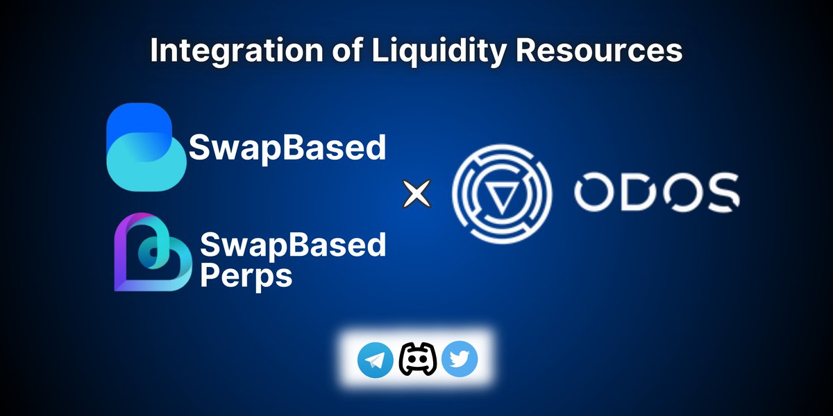 swap_based's tweet photo. Another one of the best aggregators on @BuildOnBase has integrated our whole ecosystem liquidity into their route sources 👉 @odosprotocol 

⭐️ The #BASE ecosystem keeps growing in Volume by the day thanks to all our Based users and our partners growth! https://t.co/NeJgouzhsL