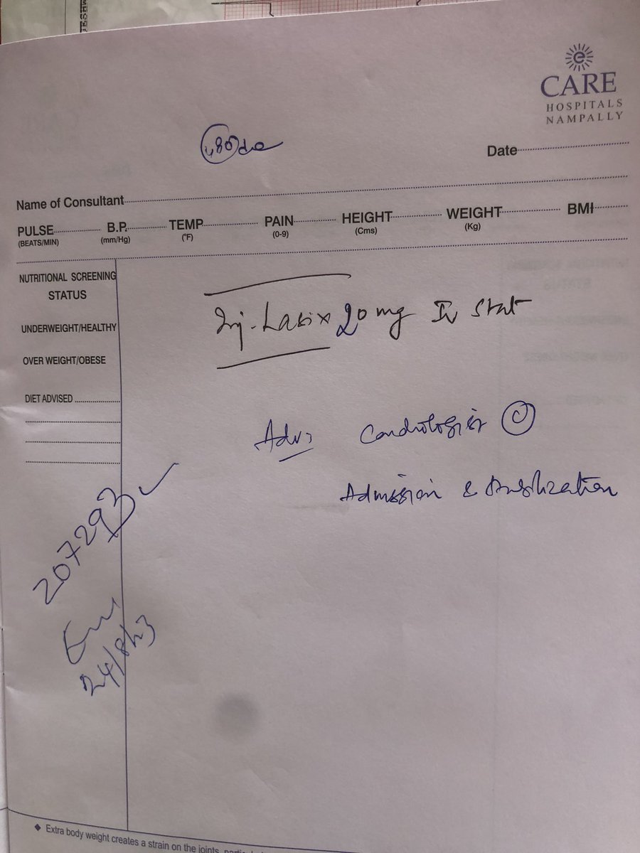 venu1177's tweet photo. Dear @KTRBRS , we are from kumuram bheem asifabad district. We are tweeting from care hospital nompally branch. Patient name is surpam bhapurao.  He has no father.He is ST traibal. We are requesting you to look at this sir. Please respond ASAP https://t.co/kAMQu50Elz