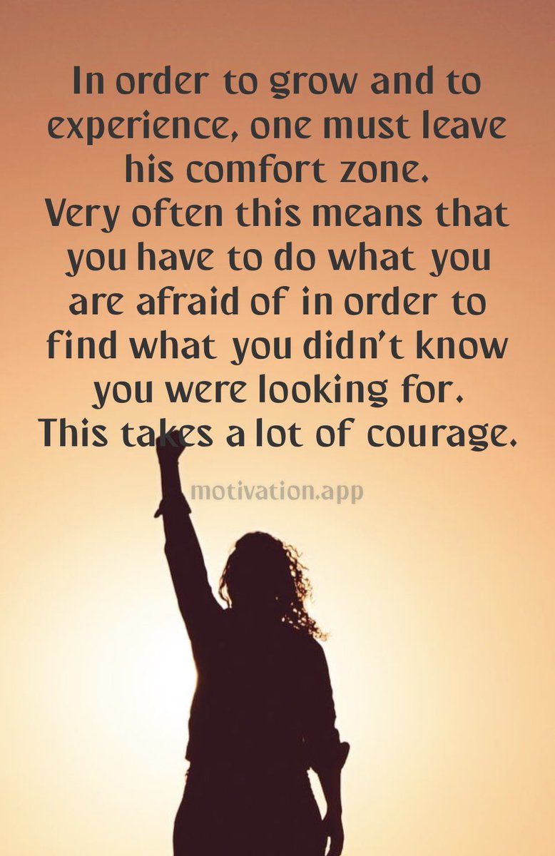 Don’t be afraid to leave your comfort zone!  #joyteenmentoring #leavecomfortzone