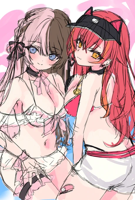 VGGC新刊表紙のラフできた!!!可愛く描けてる?