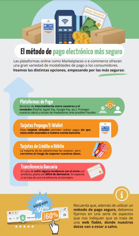 osiseguridad's tweet image. Revisa si una web 🌐 proporciona #métodos de pago seguro ✔️ a la hora de hacer tus compras para evitar riesgos❌. 

incibe.es/ciudadania/for…