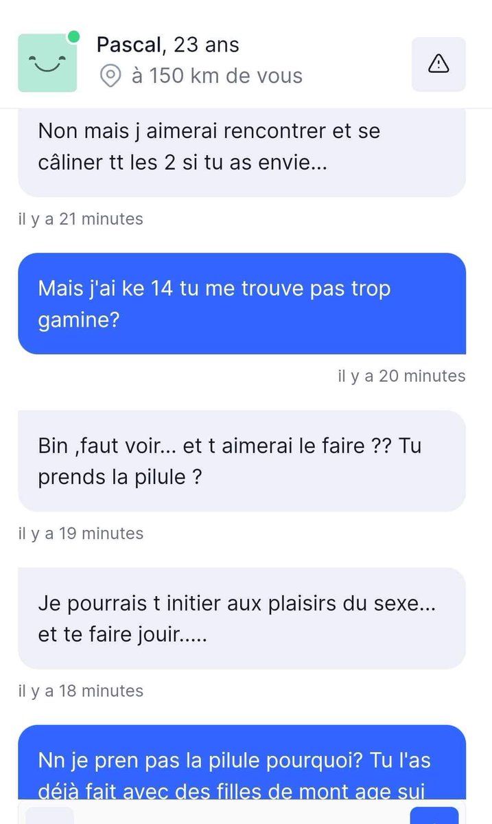 sophiasept's tweet photo. Certains se sont mĂȘme informĂ©s de savoir si on avait nos rĂšgles pr ns Ă©viter de tomber « enceinte et de faire de la peine Ă nos parents ».
#RencontreAdos #Pedocriminalite https://t.co/aBGjuwYlKh