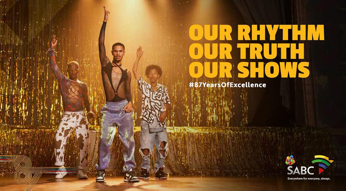 Official_SABC1's tweet photo. In celebration of 87 Years of the SABC, we celebrate our rhythm in being true to yourself. Forwardly taking pride in who we are. #87yearsofexcellence
To know more, click visit: https://t.co/vvdHEuaypZ
#SABC #Celebration #87yearsofbroadcasting https://t.co/3s2vOIaMkP