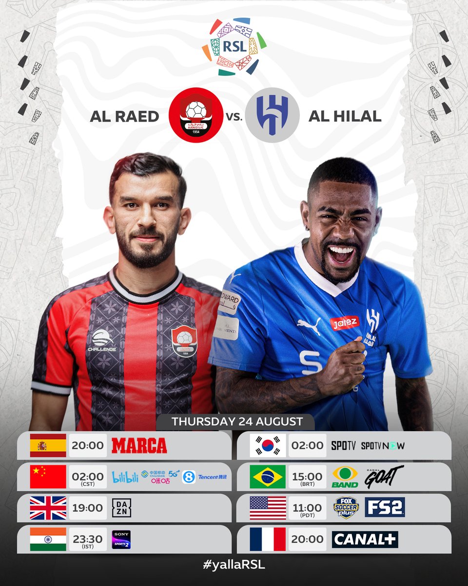 SPL_EN's tweet photo. Where you can tune into today's games... 🌎📺

#yallaRSL #RoshnSaudiLeague https://t.co/ZTotMxbc6O