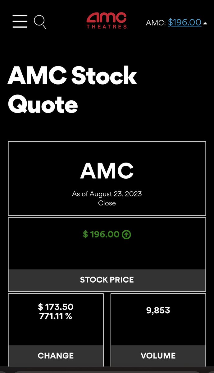 hippie_funny's tweet photo. 👏 $196.00  ‘glitch’  showing on #AMCTheatres website

$AMC $APE RS conversion #AMC
#AMCRevUp #YippieKaiYay 
https://t.co/N5Bqd3aRc9 https://t.co/7TrkB7ytWt
