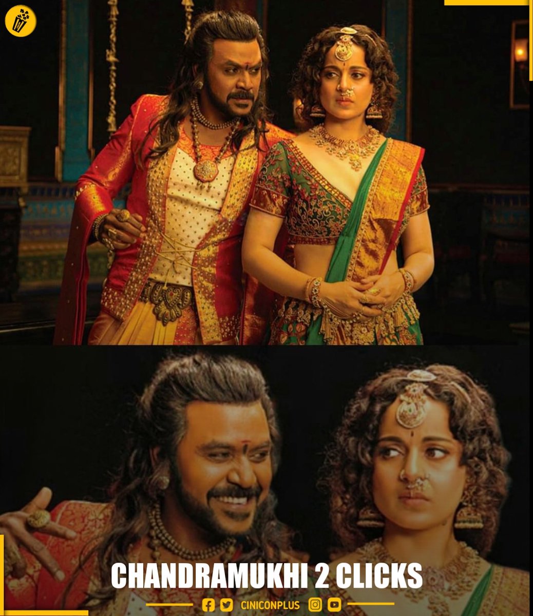 Ciniconplus's tweet photo. Vettaiyan &amp; Chandramukhi.

#Chandramukhi2  #KanganaRanaut #Raghavalawrence #Ciniconplus https://t.co/kncf5994Go