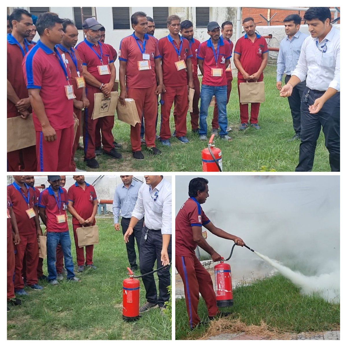 HpclHspr's tweet photo. #HPGas Delivery Man Training was conducted by HPCL officals(Punjab)
Various topics covered to deliver the best customer services keeping #Safety main focus.
Hand on training was given on fire fighting
#SafeLpg with #HPGas
@Dharmendra_1967 @anujjain1906 @garg_am
@HPCL @NZLPGSBU https://t.co/u74qGlPr5U