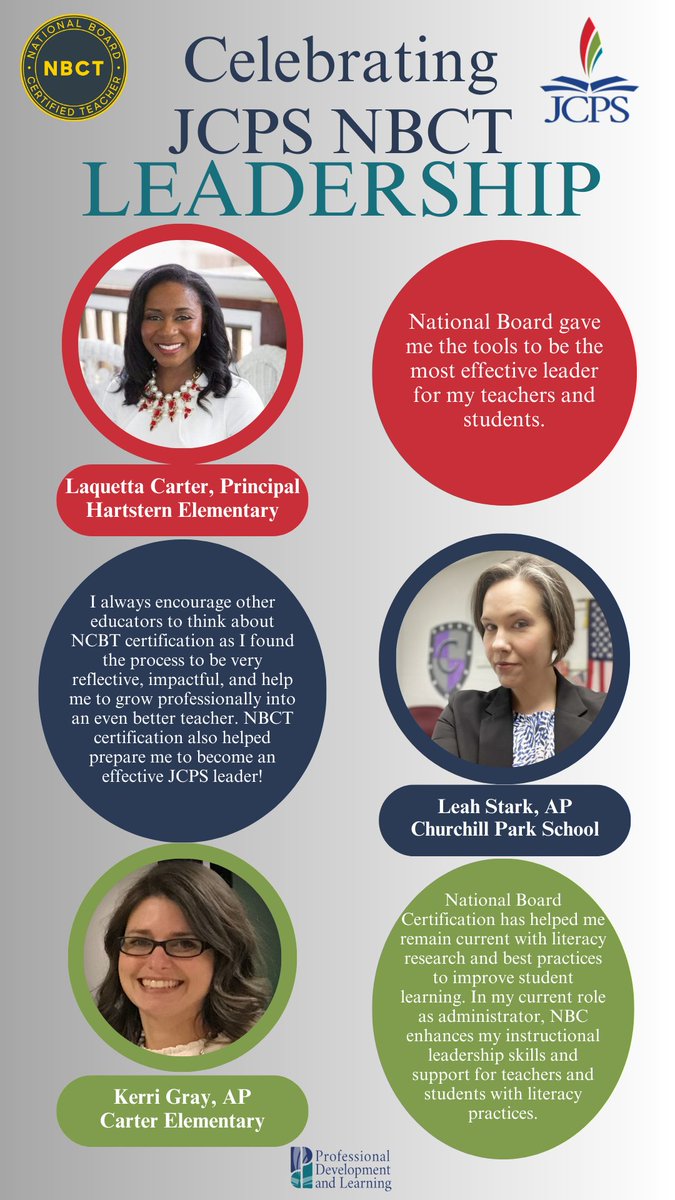 National Boards Certified Teachers find the experience helps them in their leadership roles @JCPSKY #wearejcps #jcpspdl