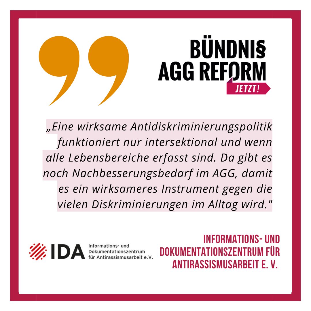 Heute erklären <a href="/anjaweusthoff/">Anja Weusthoff</a>  vom @Frauenrat, die @GgGeV und @IDAeV_Mediathek, warum es eine umfassende #AGGReform braucht. 
#Verbandsklagerecht #AGGMitGewicht #Intersektionalität