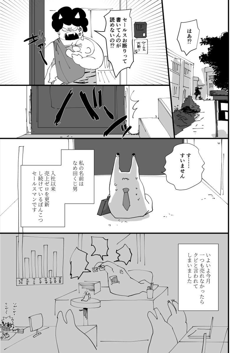 8/27出番【東5ア41b】の新刊サンプルです🧘悪霊となったなめくじリーマンが団地にすむ人狼の奥さん♂に夜這いをかけるのを食い止めるエクソシスト吸血鬼の話です(大真面目で言うな)
pixiv(R18)→https://t.co/UusY0DMpKN
通販→申請中 