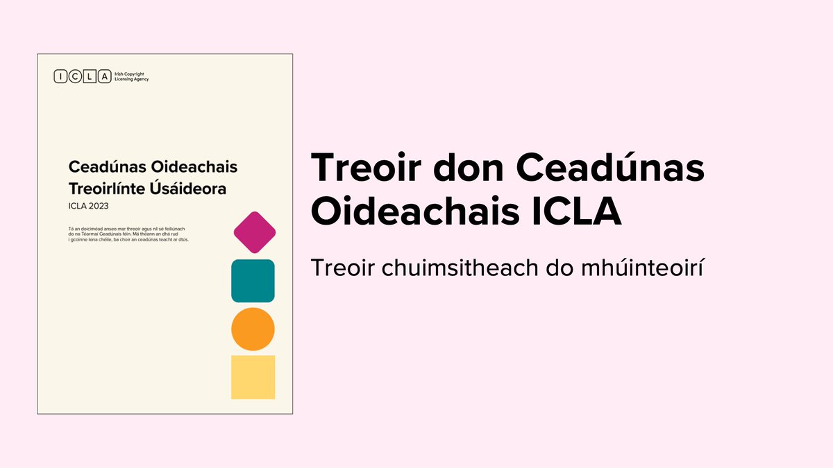 Tá Treoir Úsáideora Cheadúnais Oideachais ICLA le fáil ar ár suíomh Gréasáin:
icla.ie/resource-hub/r…
#EdChatIE