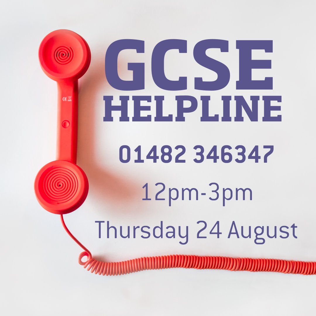 ☎GCSE HELPLINE
Need to discuss your grades? Phone today, between 12pm-3pm, for some friendly advice and guidance.
If you prefer to talk to someone face-to-face, please attend your enrolment appointment next week.
#WeAreWyke #Results2023