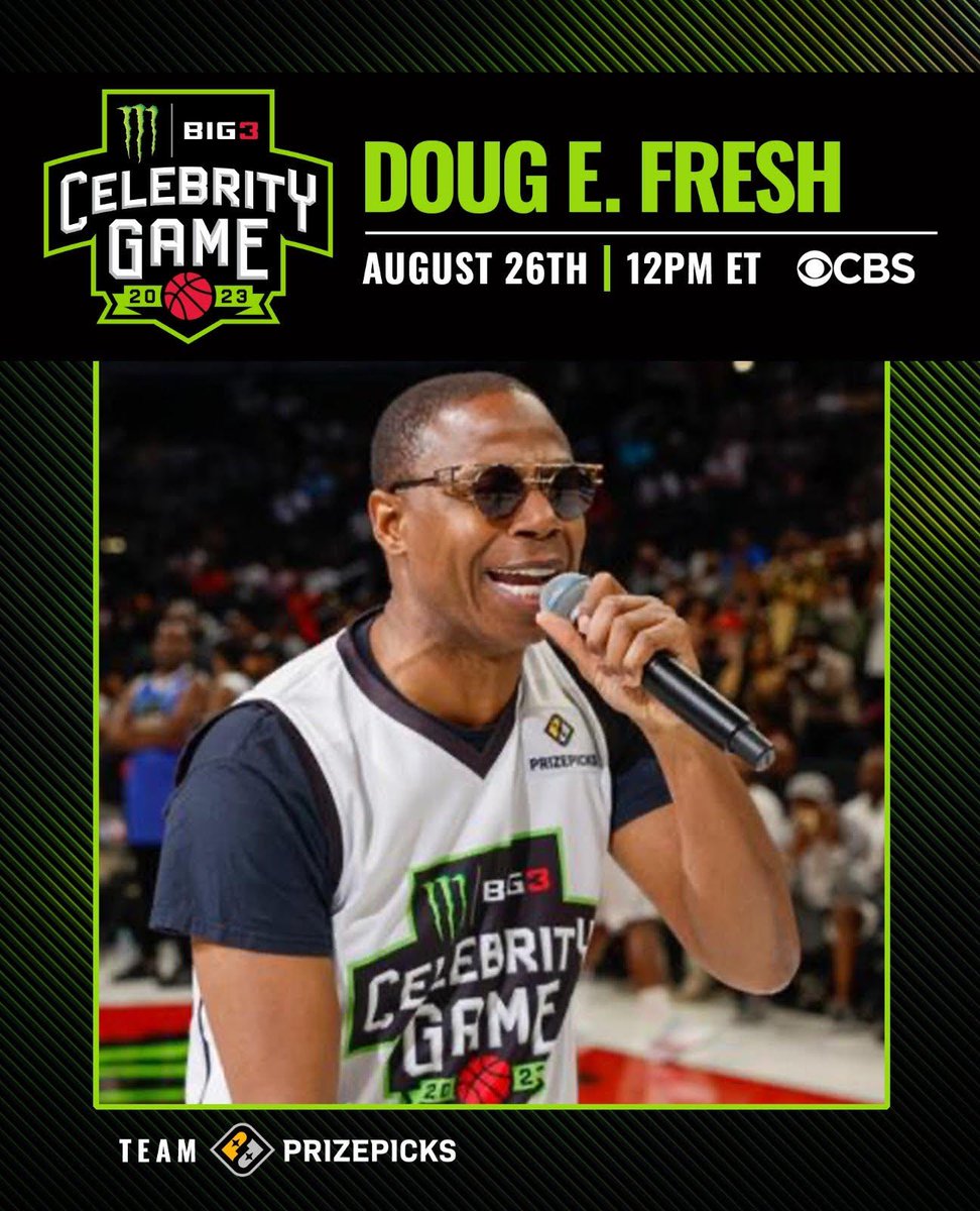 Tune into CBS this Saturday at 12p ET / 9a PT for the @MonsterEnergy @TheBig3 Celebrity Game! 🔥🏀