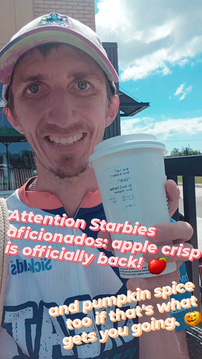 zackatk77's tweet photo. When it comes to the @Starbucks autumn drinks I take after my family's taste in technology. I'm more of an Apple guy. 😆🖥 #falllaunch #applecrispoatmacchiato https://t.co/wcyGzxjA13