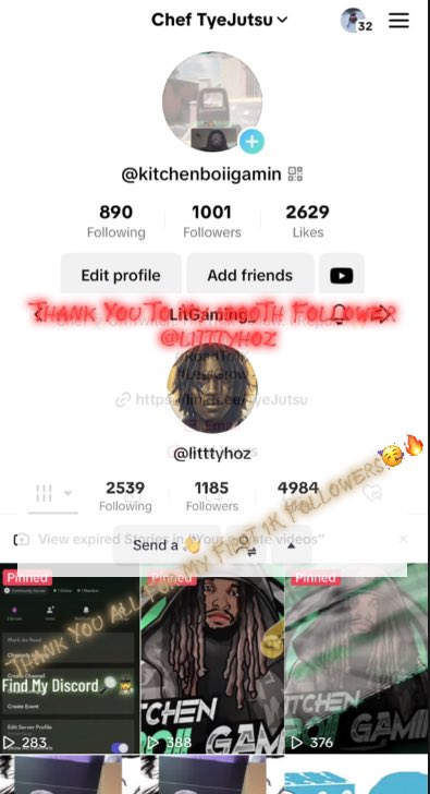 Hit my 1st 1,000th…🚨🔔#NewGoal 1.5k🚨🔔…Let’s Goooooooo Follow Me On #TikTok…Stay Blessed And Love You All #Kitchenboiigamin #ChefTyejutsu #Contentcreater #Twitch #Youtuber
